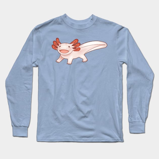 Axolotl Long Sleeve T-Shirt by Katcadia